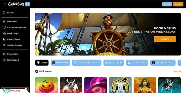 Captain Slots bonus de bienvenue